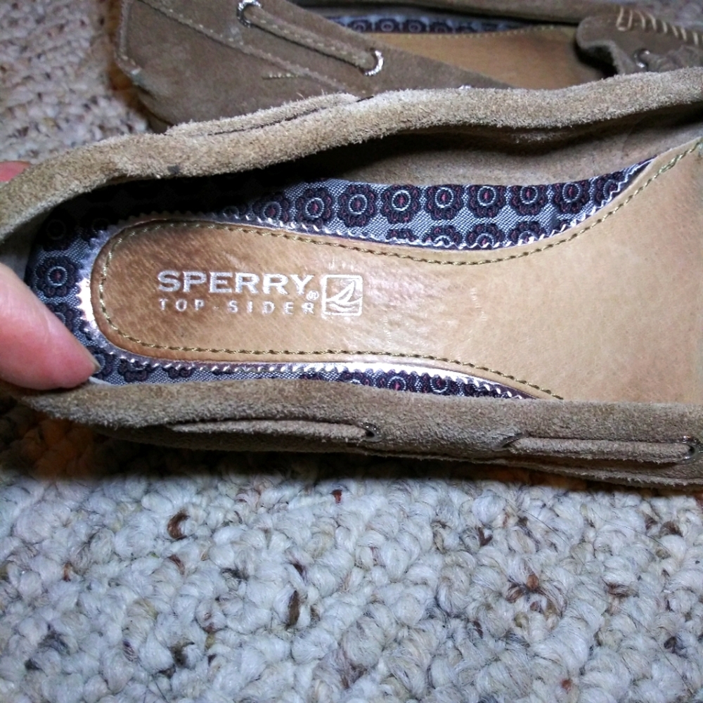 Sperry Tan Suede Tasseled Loafer - Picture 3 of 8